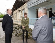 Президент Ильхам Алиев и его супруга побывали в Тертерском, Бардинском и Агдамском районах