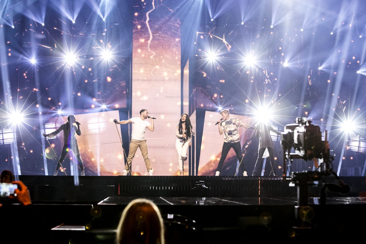 Первая репетиция Семры Рагимли на сцене "Евровидения" (ФОТО)