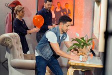 Победитель "Евровидения" в гостях у азербайджанских ведущих (ФОТО, ВИДЕО)