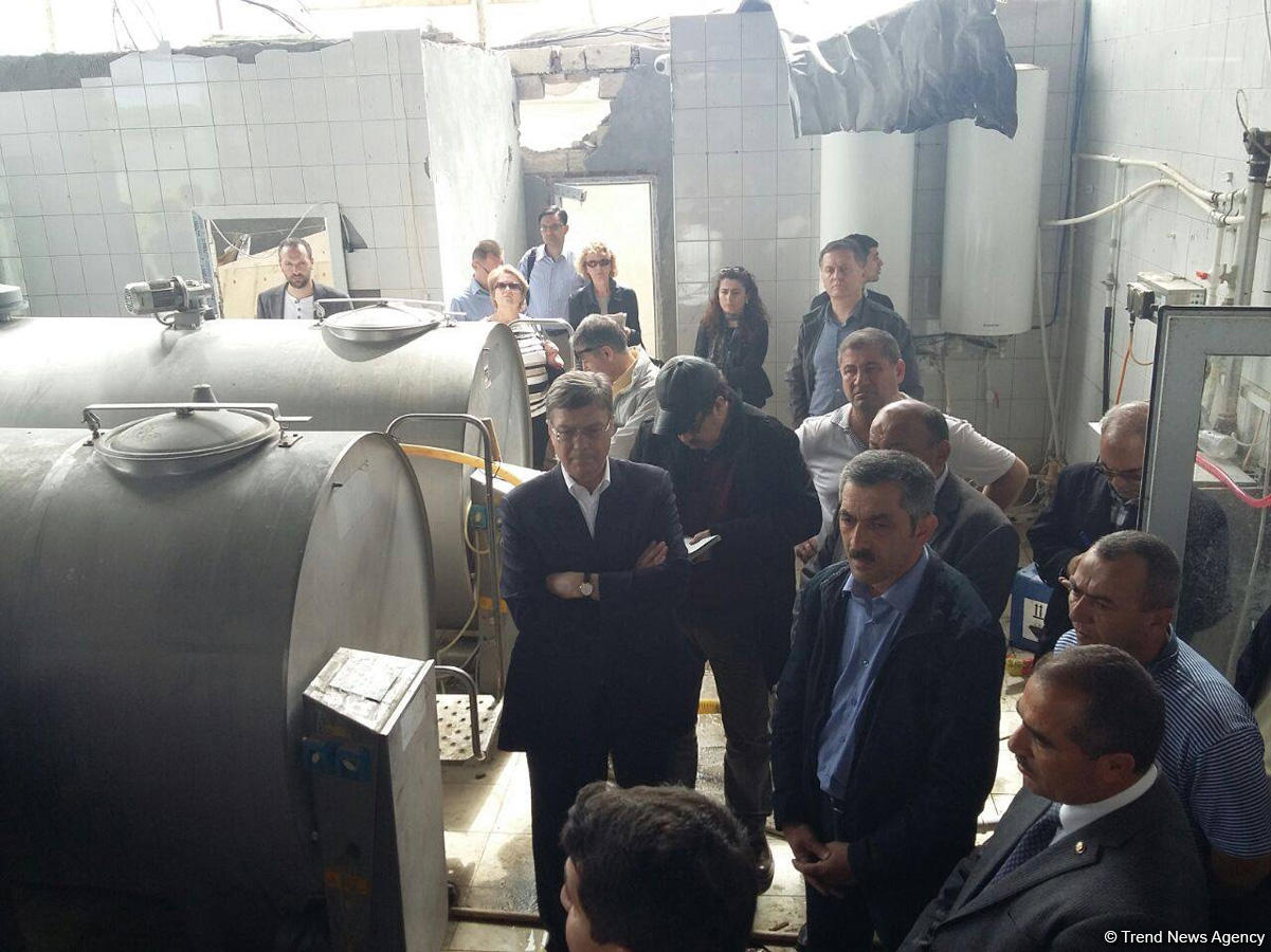 Представители дипкорпуса в Азербайджане осмотрели обстрелянные армянами дома в Агдамском районе (ФОТО)