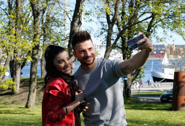 Как Сергей Лазарев и Сямра Рагимли подружились в Стокгольме (ФОТО)