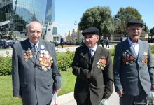 Общественность Азербайджана  отмечает День Победы (ФОТО)