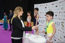 Награждены победители второго дня соревнований чемпионата Азербайджана по прыжкам на батуте и тамблингу (ФОТО)