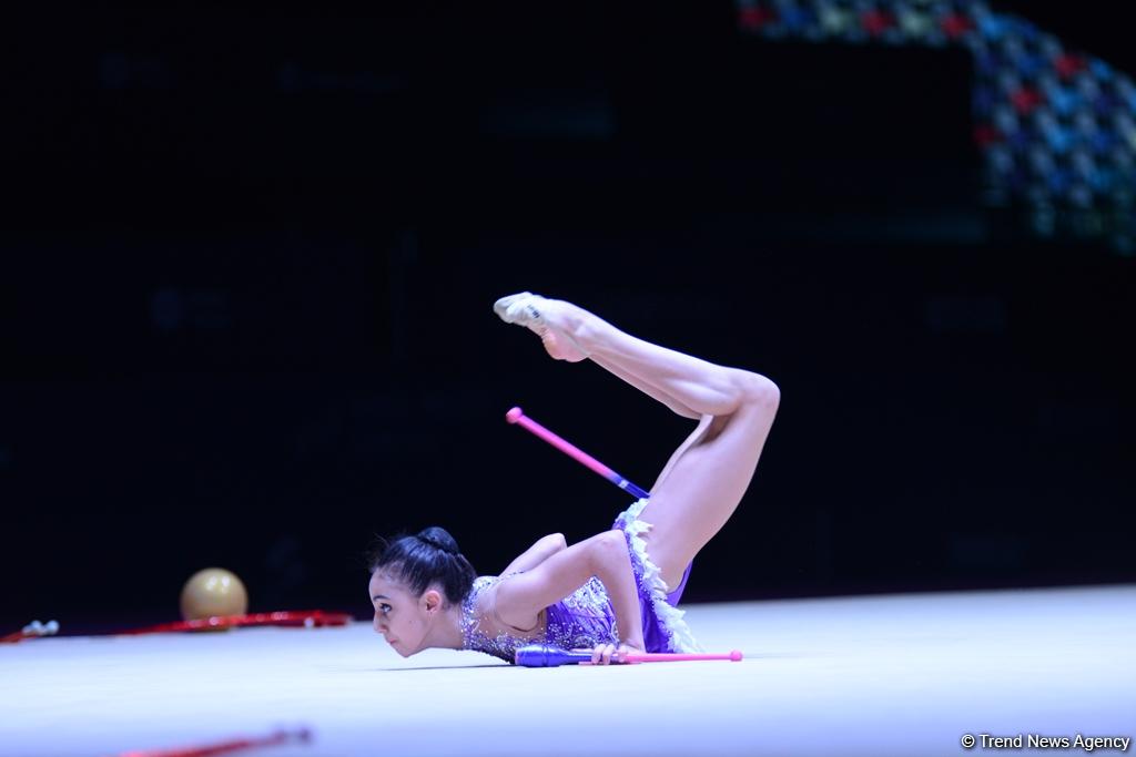 Стартовали соревнования XXIII чемпионата Азербайджана по художественной гимнастике (ФОТО)