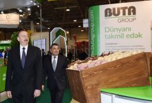Президент Азербайджана ознакомился с международными выставками пищевой промышленности и сельского хозяйства в Баку (ФОТО)