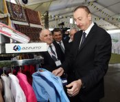 Президент Азербайджана ознакомился с международными выставками пищевой промышленности и сельского хозяйства в Баку (ФОТО)