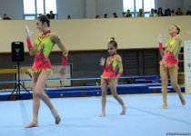 Стартовал второй день первенства Азербайджана и Баку по акробатической гимнастике (ФОТО)