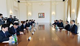 Президент Ильхам Алиев: Азербайджан заинтересован в участии большего количества китайских компаний в экономике страны