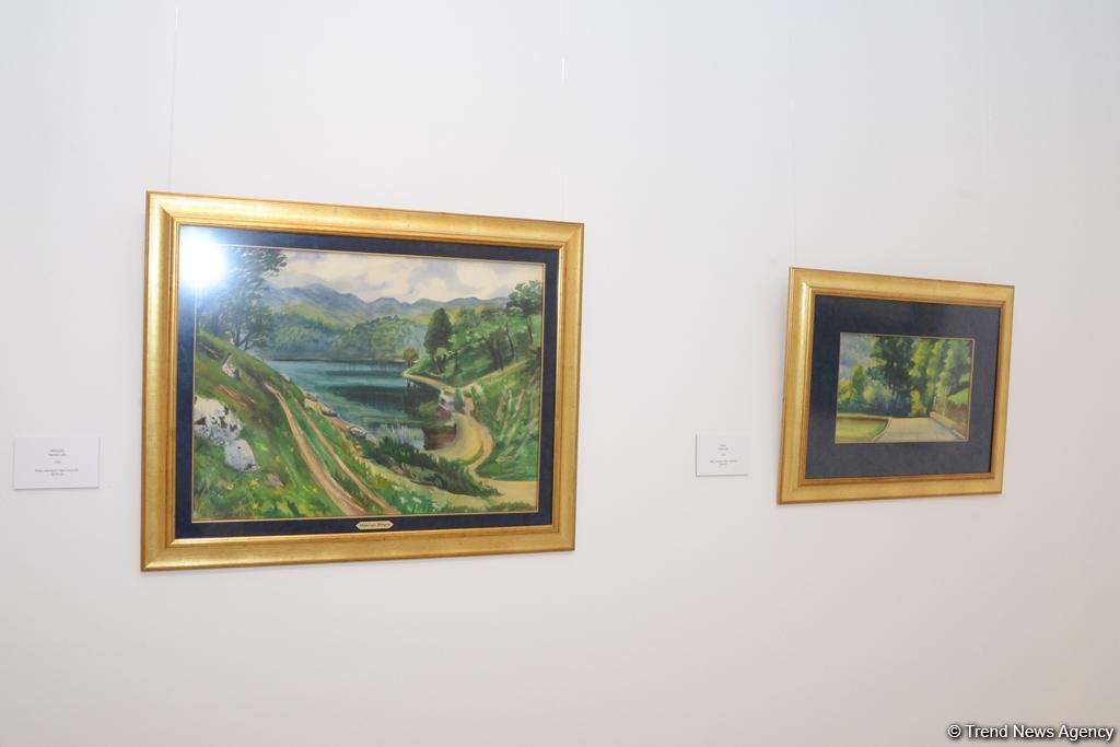 В Музее современного искусства состоялось торжественное открытие выставки выдающегося художника Гусейна Алиева "Пейзажи" (ФОТО)