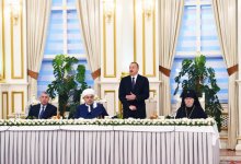 Президент Ильхам Алиев принял участие в ифтаре по случаю священного месяца Рамазан (ФОТО)