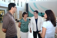 В Баку прошла встреча юных гимнастов с олимпийскими чемпионками (ФОТО)