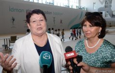 В Баку прошла встреча юных гимнастов с олимпийскими чемпионками (ФОТО)