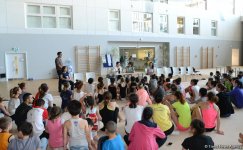 В Баку прошла встреча юных гимнастов с олимпийскими чемпионками (ФОТО)