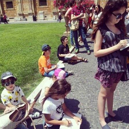 Юные азербайджанцы в Италии: Сикстинская капелла, Колизей, Триумфальная арка...(ФОТО)