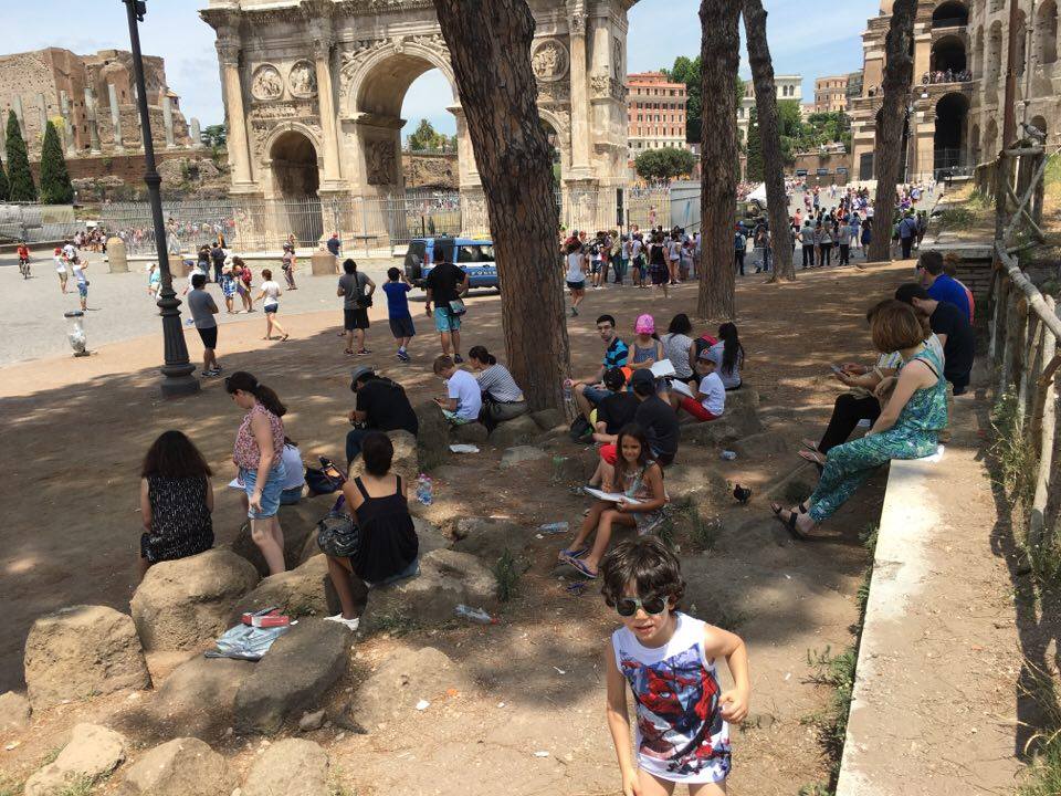 Юные азербайджанцы в Италии: Сикстинская капелла, Колизей, Триумфальная арка...(ФОТО)