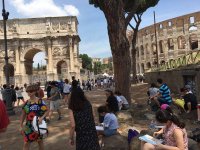 Юные азербайджанцы в Италии: Сикстинская капелла, Колизей, Триумфальная арка...(ФОТО)