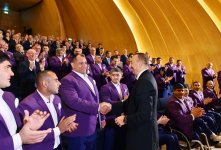 Президент Ильхам Алиев принял участие в проводах азербайджанской делегации на XXXI Летние Олимпийские игры (ФОТО)