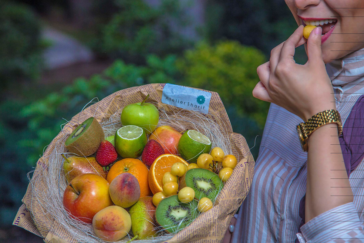 Удивительно вкусные букеты из фруктов и ягод Мехти Шарифа (ФОТО)