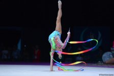 Лучшие моменты финала Кубка мира по художественной гимнастике в Баку