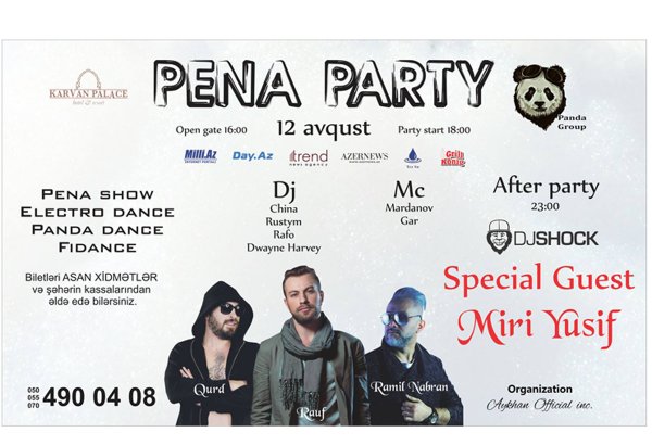 Pena Party в Баку: зажигательная вечеринка с участием звезд (ВИДЕО)