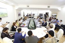 Конференция "Роль представителей молодежи и журналистов в развитии культуры донорства" в Баку (ФОТО)