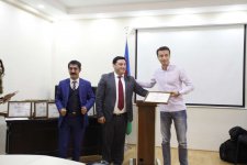 Конференция "Роль представителей молодежи и журналистов в развитии культуры донорства" в Баку (ФОТО)