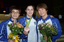 Азербайджанские олимпийцы посетили памятник Гейдара Алиева (ФОТО)