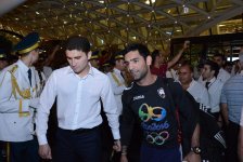 Олимпийская сборная Азербайджана вернулась на Родину (ФОТО)