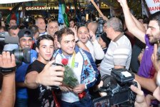 Олимпийская сборная Азербайджана вернулась на Родину (ФОТО)