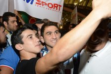 Олимпийская сборная Азербайджана вернулась на Родину (ФОТО)