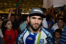 Олимпийская сборная Азербайджана вернулась на Родину (ФОТО)