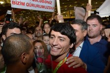 Олимпийская сборная Азербайджана вернулась на Родину (ФОТО)