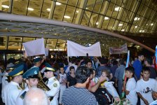 Олимпийская сборная Азербайджана вернулась на Родину (ФОТО)