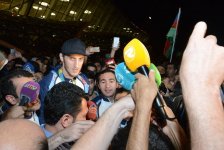 Олимпийская сборная Азербайджана вернулась на Родину (ФОТО)