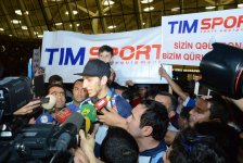 Олимпийская сборная Азербайджана вернулась на Родину (ФОТО)