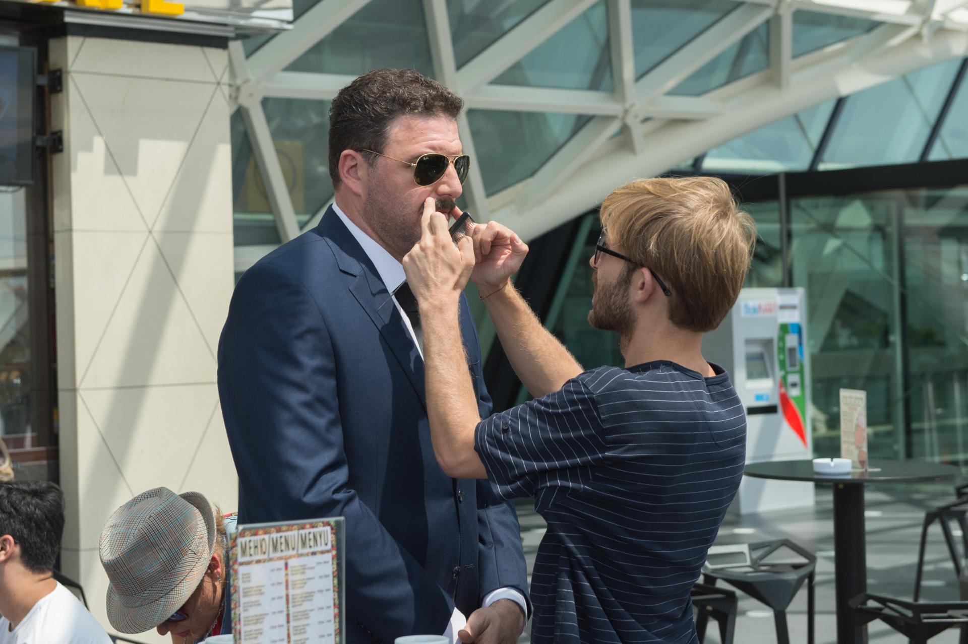 Российские звезды снимают в Баку фильм (ФОТО)