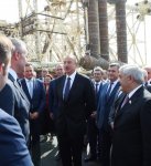 Президент Ильхам Алиев принял участие в церемонии отправки опорного блока платформы в рамках проекта "Шах Дениз-2" (ФОТО)