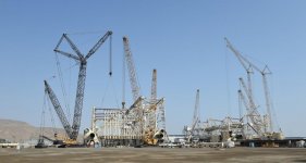 Президент Ильхам Алиев принял участие в церемонии отправки опорного блока платформы в рамках проекта "Шах Дениз-2" (ФОТО)