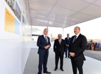 Президент Ильхам Алиев принял участие в церемонии отправки опорного блока платформы в рамках проекта "Шах Дениз-2" (ФОТО)