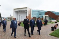 Президент Ильхам Алиев принял участие в открытии комплекса ASAN həyat в Масаллы (ФОТО)