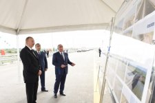 Президент Ильхам Алиев открыл участок дороги Алят-Астара - государственная граница Ирана (ФОТО)