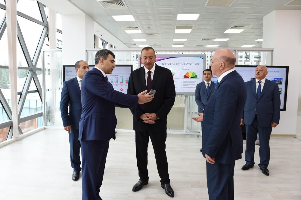 Президент Ильхам Алиев принял участие в открытии комплекса ASAN həyat в Масаллы (ФОТО)