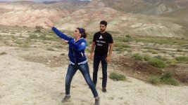 Фатима Фаталиева снимает клип на произведение Узеира Гаджибейли (ФОТО)