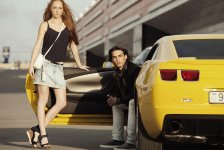 Желтый цвет осени в автомобиле – фотопроект актера Джорджа Гафарова и Кристины Столяренко