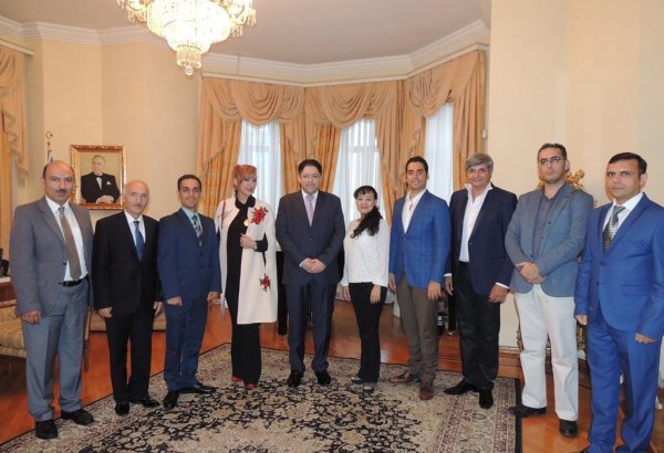 Мурад Адыгезалзаде принял зарубежных гостей юбилея азербайджанского ансамбля  (ФОТО)
