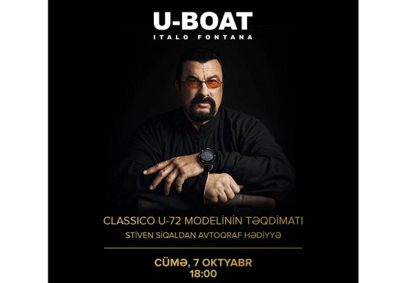 Стивен Сигал презентует в Баку капсульную коллекцию часов