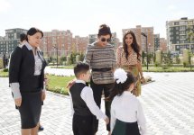 Президент Фонда Гейдара Алиева Мехрибан Алиева приняла участие в открытии школы в Масазыре (ФОТО)