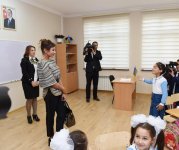 Президент Фонда Гейдара Алиева Мехрибан Алиева приняла участие в открытии школы в Масазыре (ФОТО)