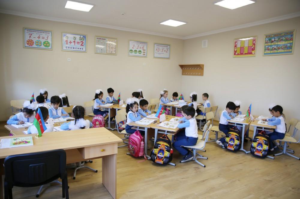 Президент Фонда Гейдара Алиева Мехрибан Алиева приняла участие в открытии школы в Масазыре (ФОТО)