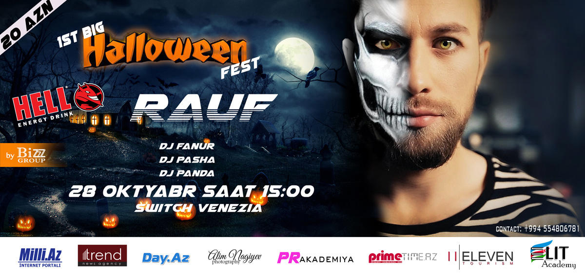 3 дня и 3 ночи – самый масштабный фестиваль Halloween на Бакинском бульваре